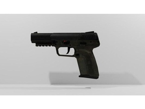 dovere nero ops 2 57 operazioni nere blackops2 bo2 merluzzo fiveseven pistola pistole arma Armi zombie 3d print model - Mito3D