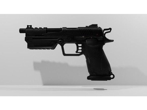 b23r dever Preto ops 2 blackops blackops2 bo2 bacalhau arma fogo armas pistola pistoleta adereços 3d print model - Mito3D