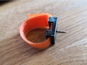 cable hrung mit Velcro kabel bridas cables Kabelhalter 3d print model - Mito3D