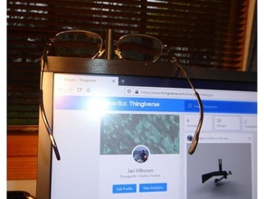 óculos suporte monitor 3d print model - Mito3D