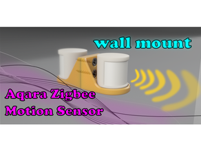 motion sensor wall mount aqara deconz hassio assistant keychain mijia pir raspberry pi xiaomi zigbee zigbee2mqtt 3d print model - Mito3D