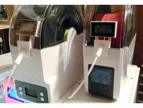 sunlu esun filamento secadora soporte higrómetro perforación ebox caja almacenamiento montar montaje 3d print model - Mito3D