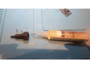 luer-lock syringe cap flux solder paste 3d print model - Mito3D