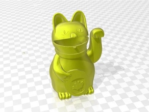 canadese gatto fortunato 3d print model - Mito3D