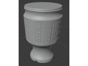 morrowind limeware cup vase daedric flower oblivion skyrim spiral mode printing elder scrolls 3d print model - Mito3D