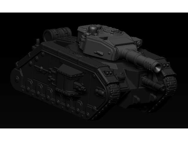 epic scale main battle tank 40k imperial guard 3D print model - Mito3D