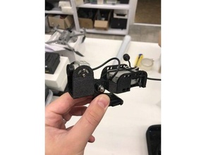 dji fpv camera transmitter external mount - gopro clip-on 3d print model - Mito3D