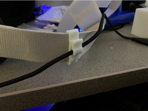quest 2 cable clip stock strap holder oculus 3d print model - Mito3D