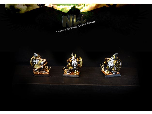 corbeau dwarven king dwarf fantasy general nain warhammer 3D print model - Mito3D