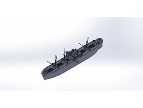 Seconde Guerre mondiale liberté navire 1 108 échelle éloigné contrôle navire ww2 Seconde Guerre mondiale 3d print model - Mito3D