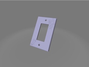 light switch cover anna elsa 3d print model - Mito3D