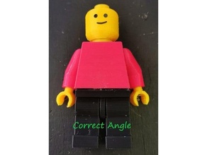 Lego minifigura papajohnfuller correcto brazos 3d print model - Mito3D