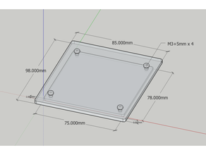 kayakpro lcd couverture gaine 3d print model - Mito3D