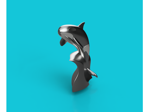 orca sculpture 1 3d print model - Mito3D