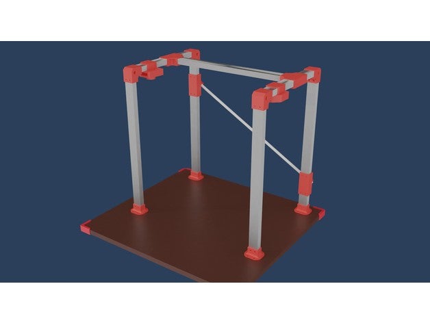 modular exoesqueleto rede a8 quadro Armação partes dispositivos alumínio perfil modificações melhoria estabilizador 3D print model - Mito3D