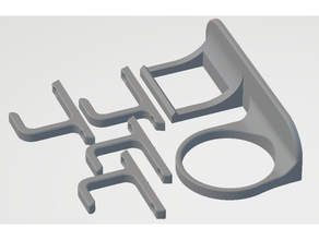 hair dryer flat iron holster 3d print model - Mito3D