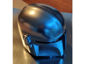 mandalorian casco In piedi 3d print model - Mito3D