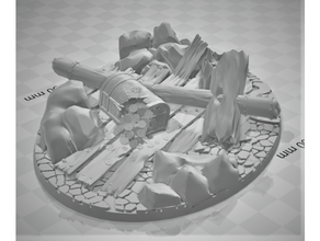base ogro pirata rei garra pedra patreon provocação caranguejo 3d print model - Mito3D