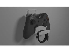xbox ps4 controller wall holder 3d print model - Mito3D