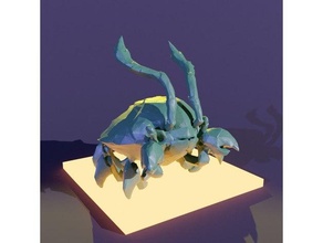 league legends fan art - scuttle crab fixed & printable 3d print model - Mito3D