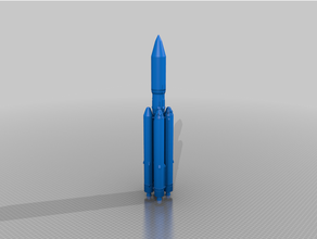 angara 5 modelo foguete roscosmos espaço 3d print model - Mito3D