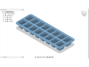 icetray household kitchen refrigerator 3d print model - Mito3D