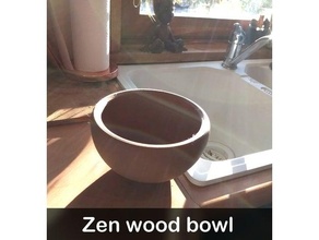 zen vase - wood bowl fleur flower frozen plant pot 3d print model - Mito3D