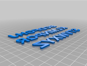 a-z letters 3d print model - Mito3D