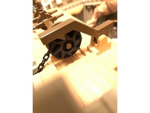 playmobil castle 3666 drawbridge parts replacement 3d print model - Mito3D