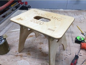 foot stool cnc footstool lowrider2 mpcnc 3d print model - Mito3D