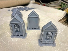 small chapel building h0 scale ho model railroad 3d print model - Mito3D