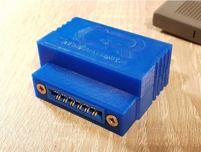 commodore 64 c64 ultimate ii+ cart tape adapter housing case 3d print model - Mito3D