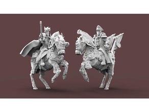 expendable brigade officers commisars 40k astra militarum cavalry death dkok great war horseman knight korps warhammer 3d print model - Mito3D
