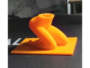 femmina torso corpo fioriera drenaggio buco 3d print model - Mito3D