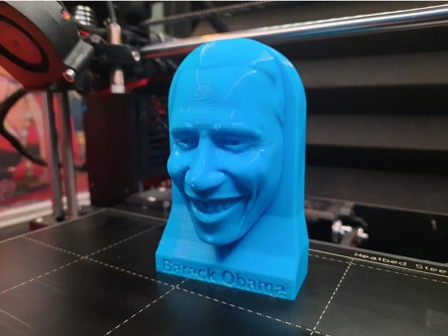 obama fallimento Presidente scultura 3D print model - Mito3D