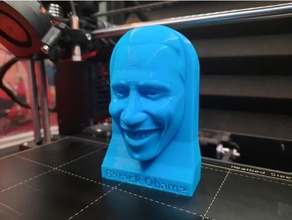 obama bust president sculpture 3d print model - Mito3D