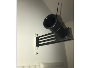 wall mounted fillament holder filament spool hang mount 3d print model - Mito3D