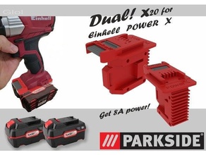 parkide double x20 einhell 18x batterie percer 3d print model - Mito3D