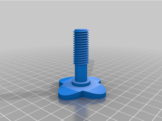 m12 tornillo alas mano 3D print model - Mito3D