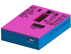 msp430g2et lançamento almofada caso bainha circuito embutido plataforma msp430 pcb texas instrumentos ti 3d print model - Mito3D