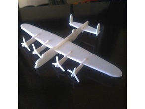 avó lancaster equipo tarjeta avión kit modelo juguete 3d print model - Mito3D