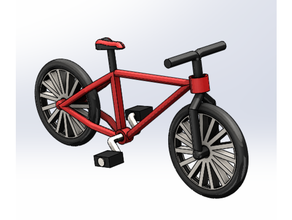 finger bicycle fully movable bike 3d print model - Mito3D