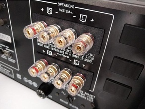 sansui au-717 au-517 speaker binding post adapters 3d print model - Mito3D