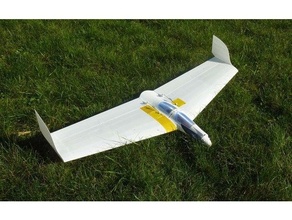 mini buratinu lw pla flying wing 3d print model - Mito3D