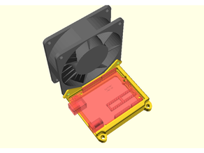arduino uno mount 80mm fan holder cnc shield v3 cooler 3d print model - Mito3D