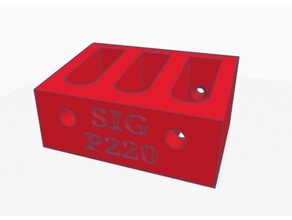 sig p220 magazine rack 3d print model - Mito3D