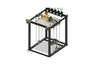 anycubic Chiron Werkzeugwechsler Umwandlung 3d Drucker bauen Wechsler Gemeinschaft Benutzerdefiniert e3d Vulkan linear Schiene Bewegung öffnen 3d print model - Mito3D