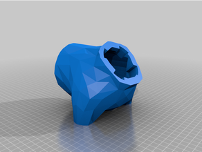 french buldog body remove hole 3d print model - Mito3D