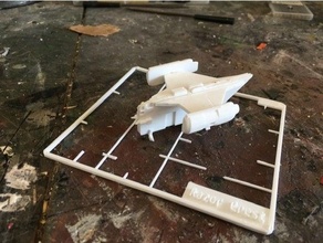 maquinilla afeitar cresta equipo tarjeta mandaloriano v2 modelo cohete espacial ciencia ficción astronave guerra Galaxias estrella guerras juguetes 3d print model - Mito3D