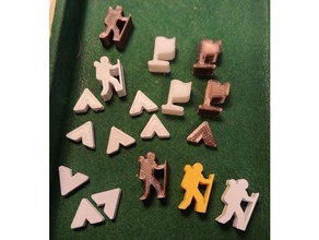game markers boardgame meeple 3d print model - Mito3D